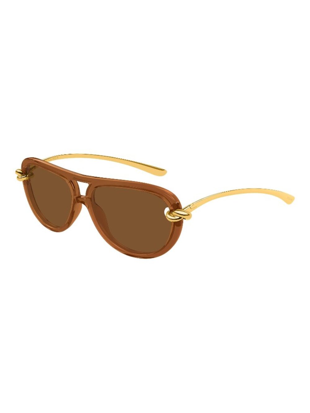 New Bottega Veneta Women's Sunglasses Brown Lens Injected Frame BV1418S 004 58